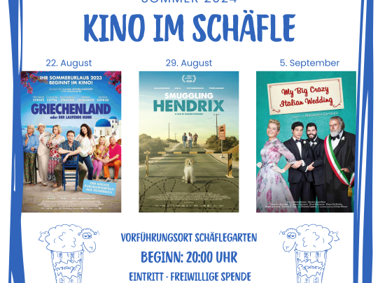 Kino im Schäfle Sommer 2024